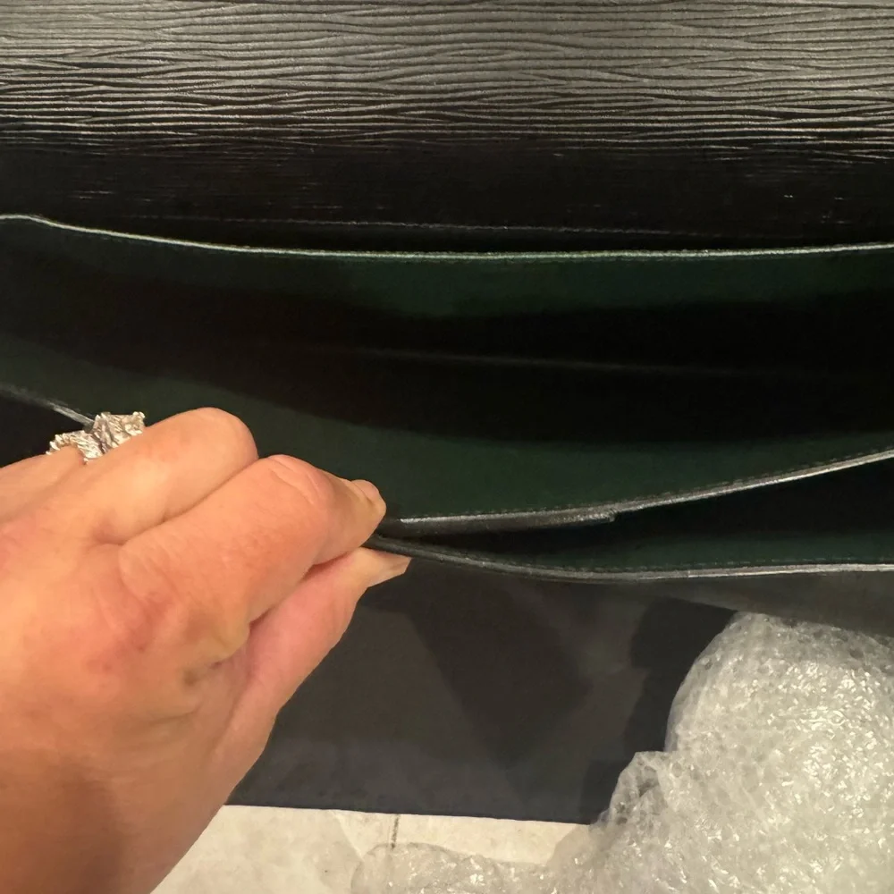 Louis Vuitton Black Leather Briefcase